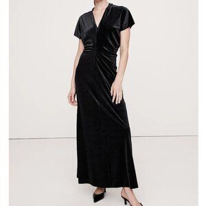 Banana Republic Bias-Cut Velvet Maxi Dres